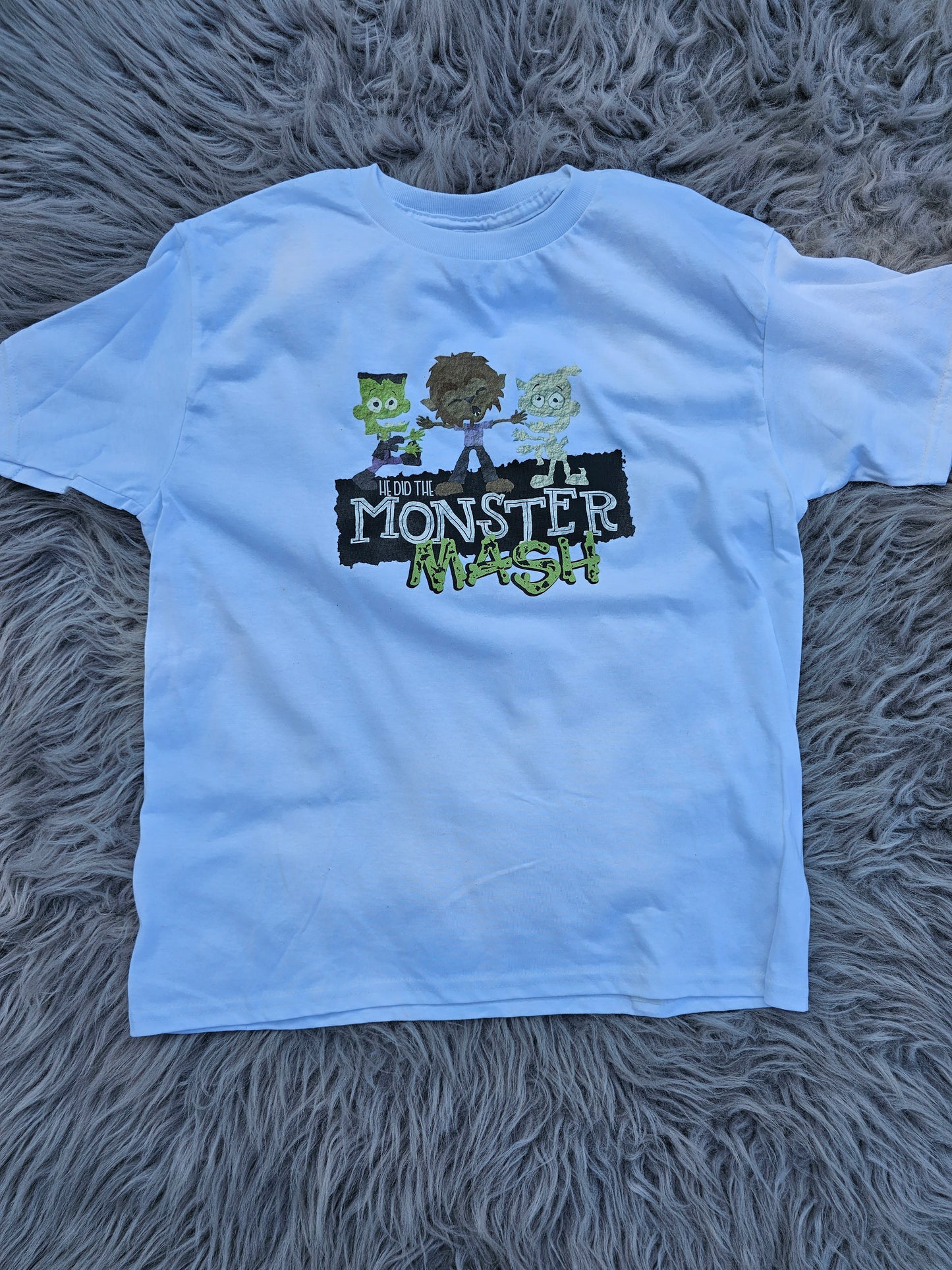 Monster Mash - White - YOUTH Large (14)