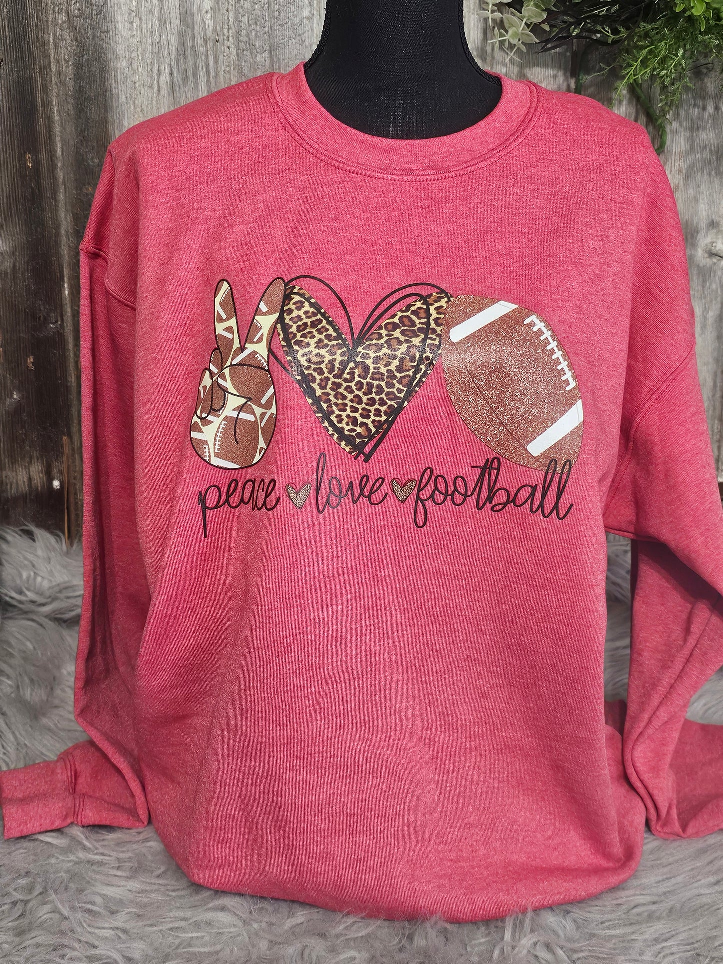 Peace Love Football - LARGE