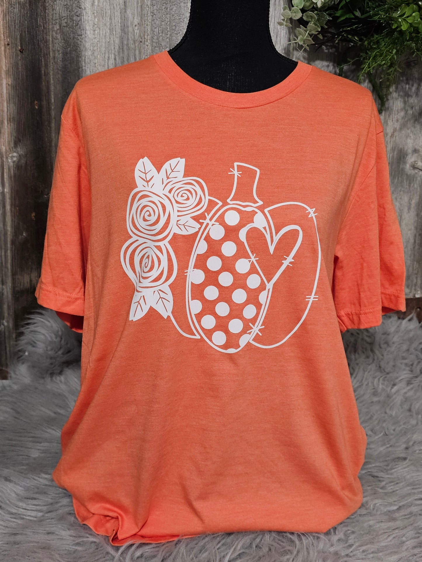 Flower/Dot Pumpkin - XL