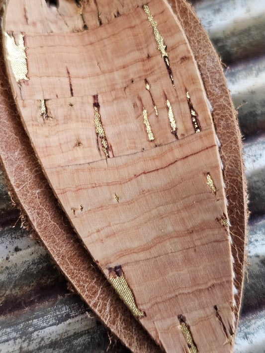 Carmel Leather & Gold Flake