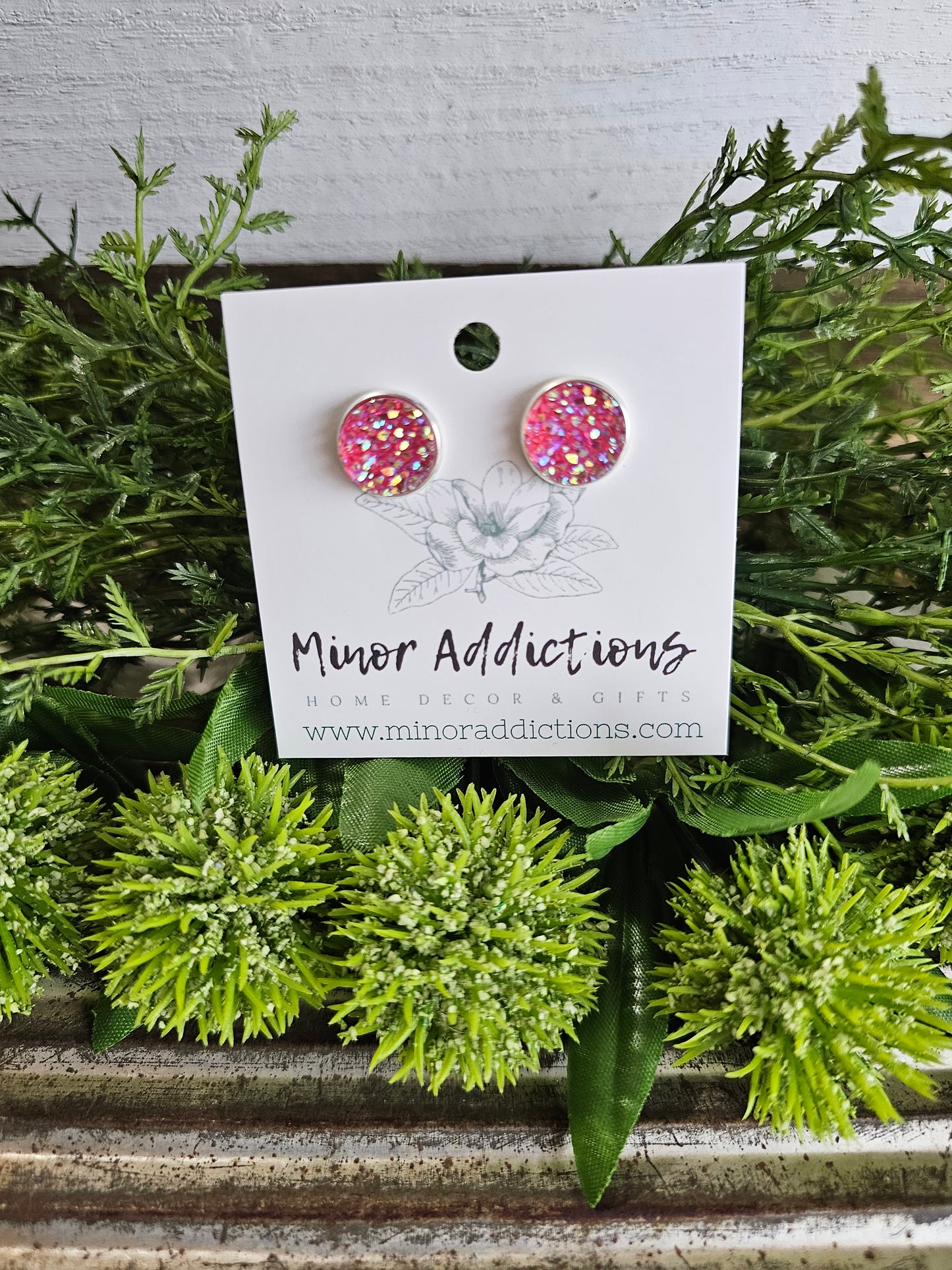Bright Pink Druzy