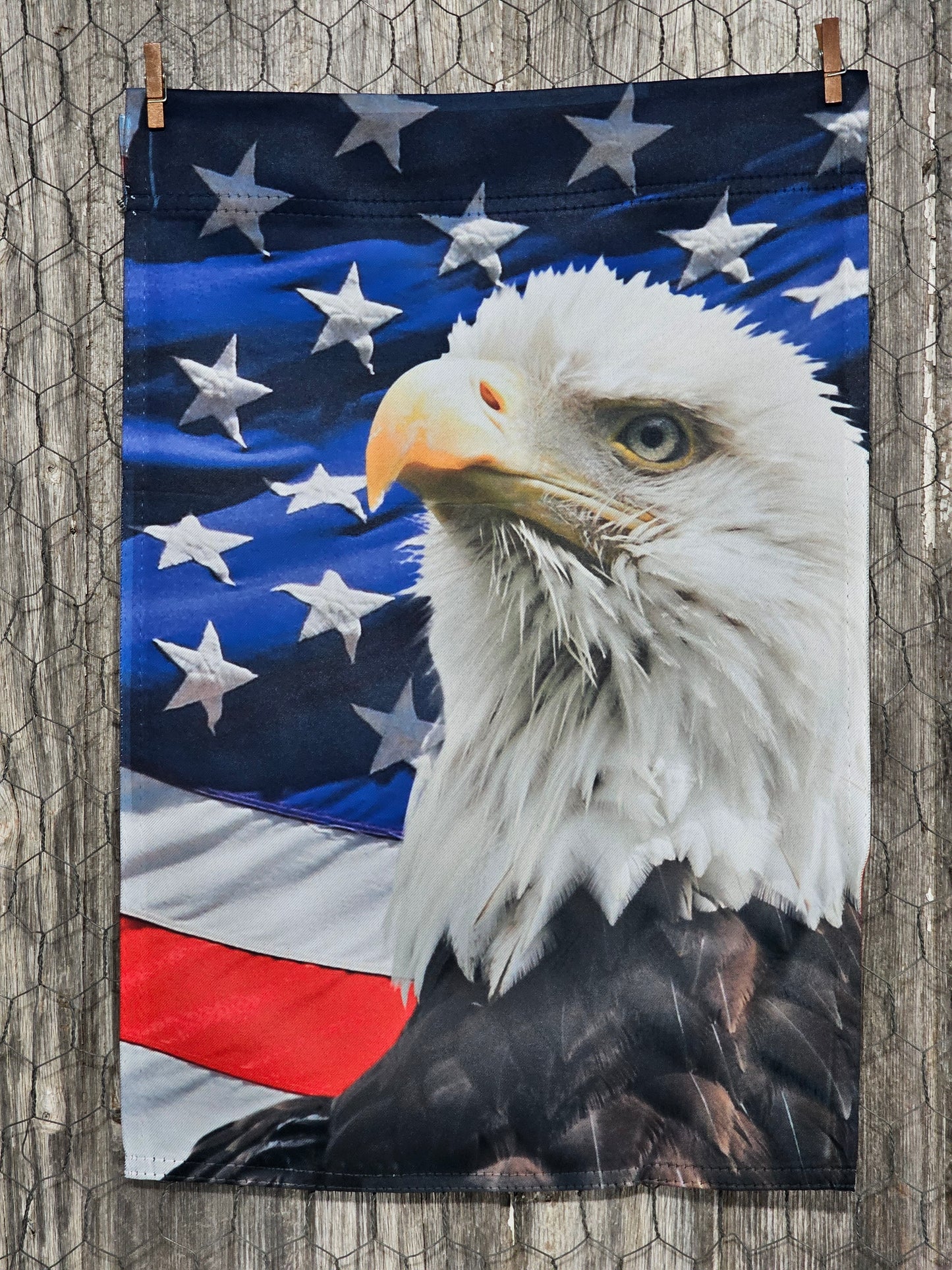 Flag Eagle *double-sided* Flag Fireworks