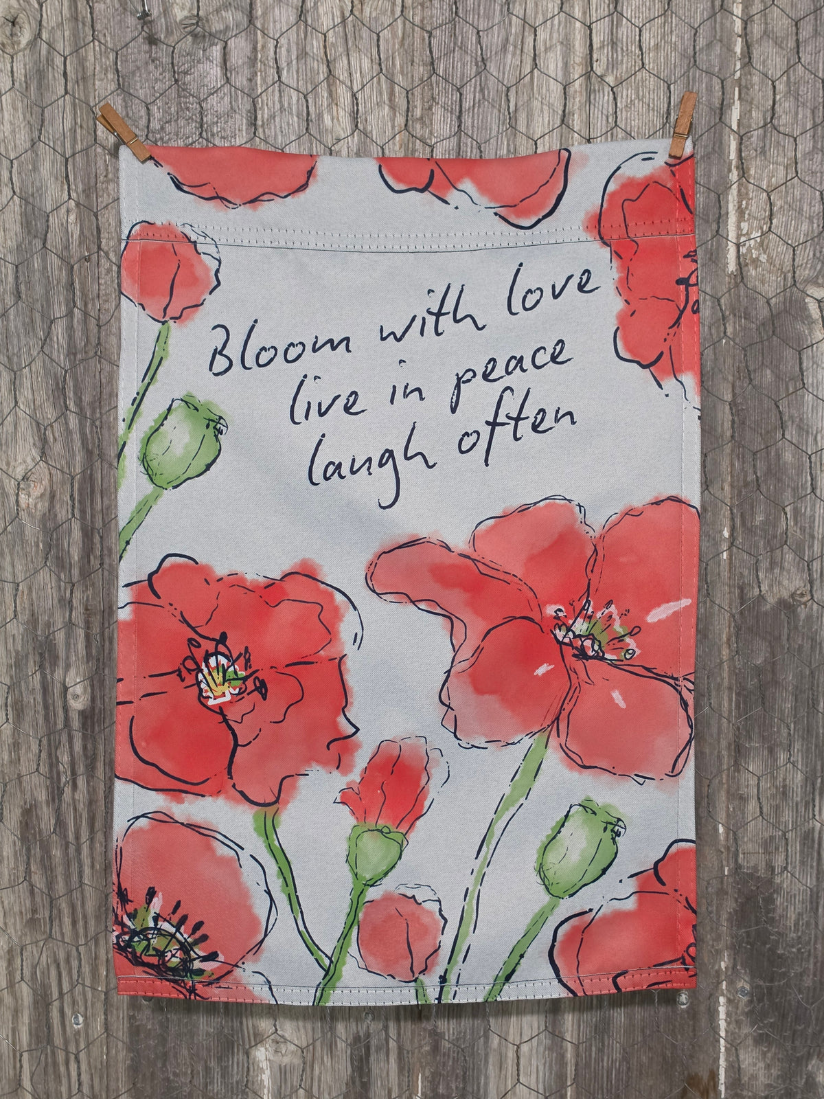Flag - All we need is love *double sided* Bloom with love
