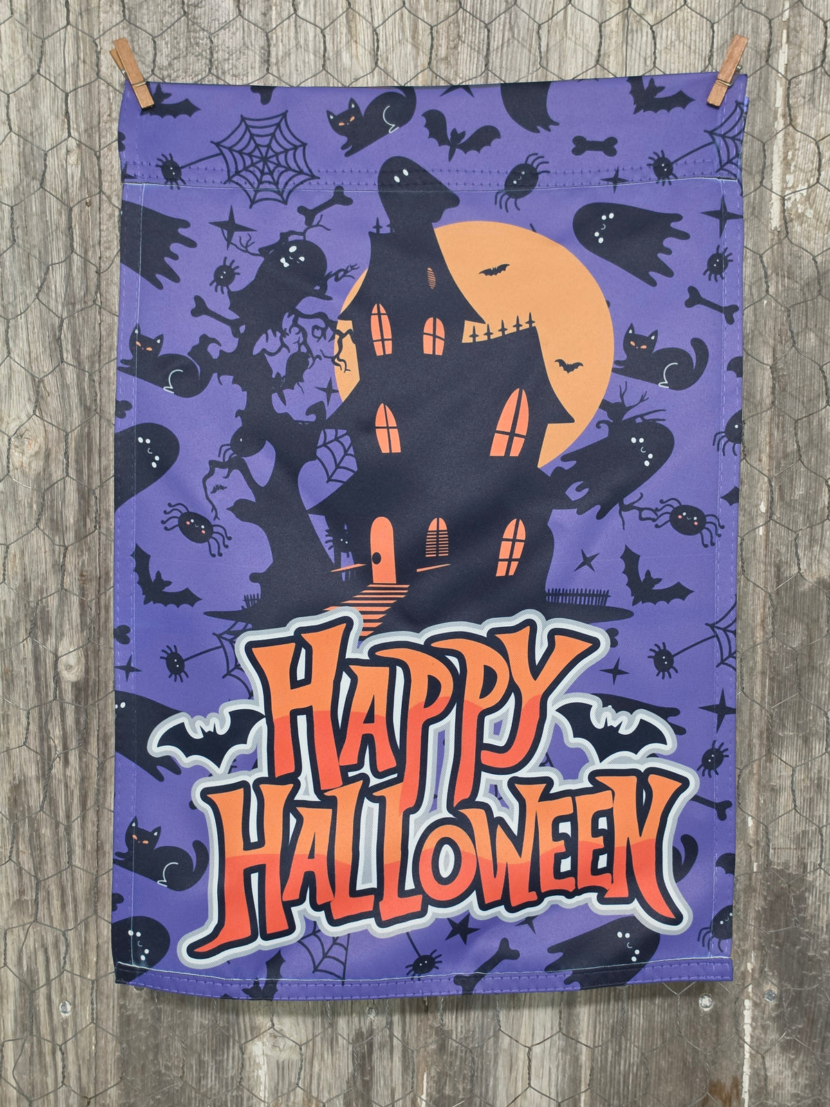 Flag - Hello Autumn *double sided* Happy Halloween