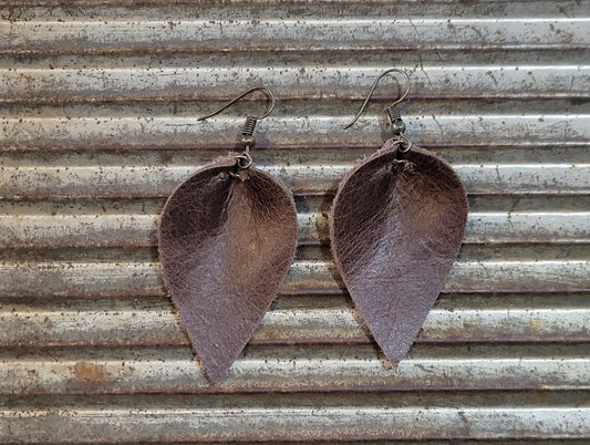 Chocolate leather petal