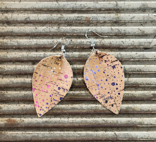 Watercolor flaked cork petal