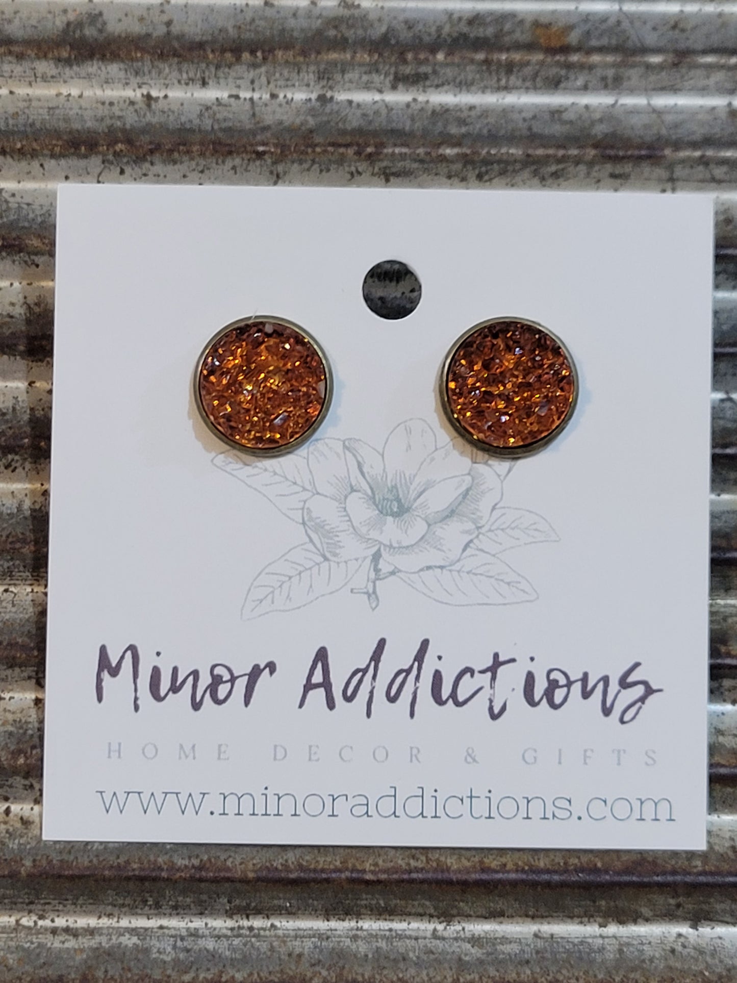 Dark Amber Druzy