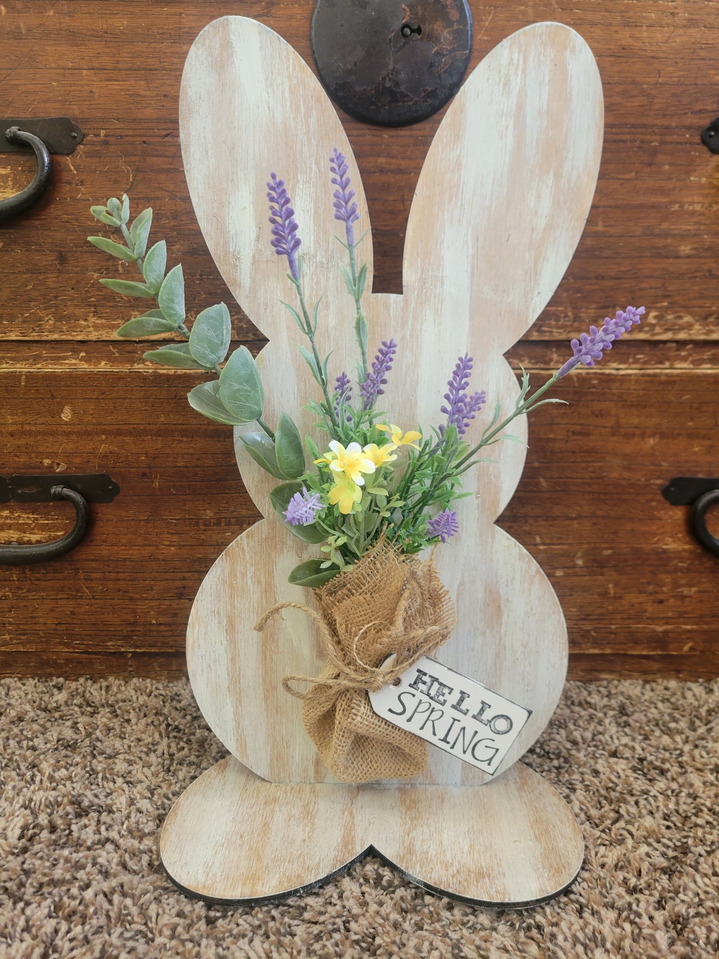 Distress Wood Bunny