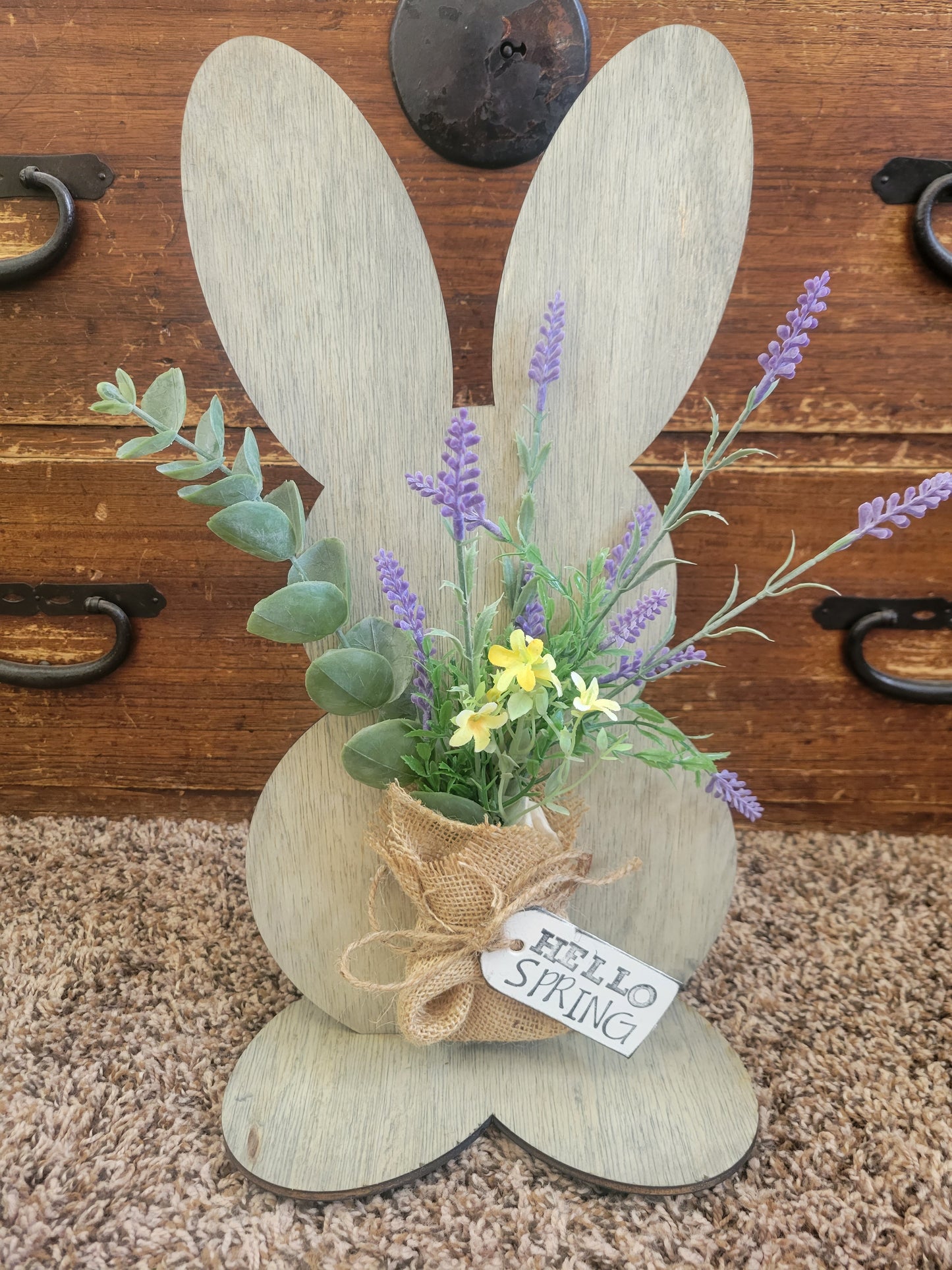 Grey Boquet Bunny