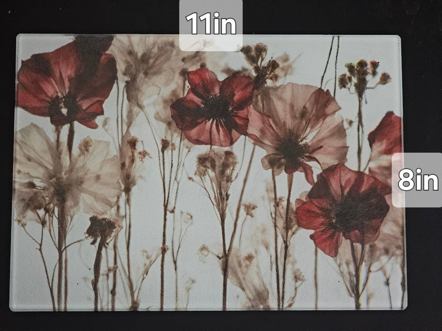 Pressed flowers