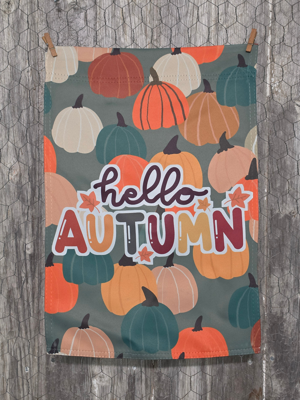 Flag - Hello Autumn *double sided* Happy Halloween