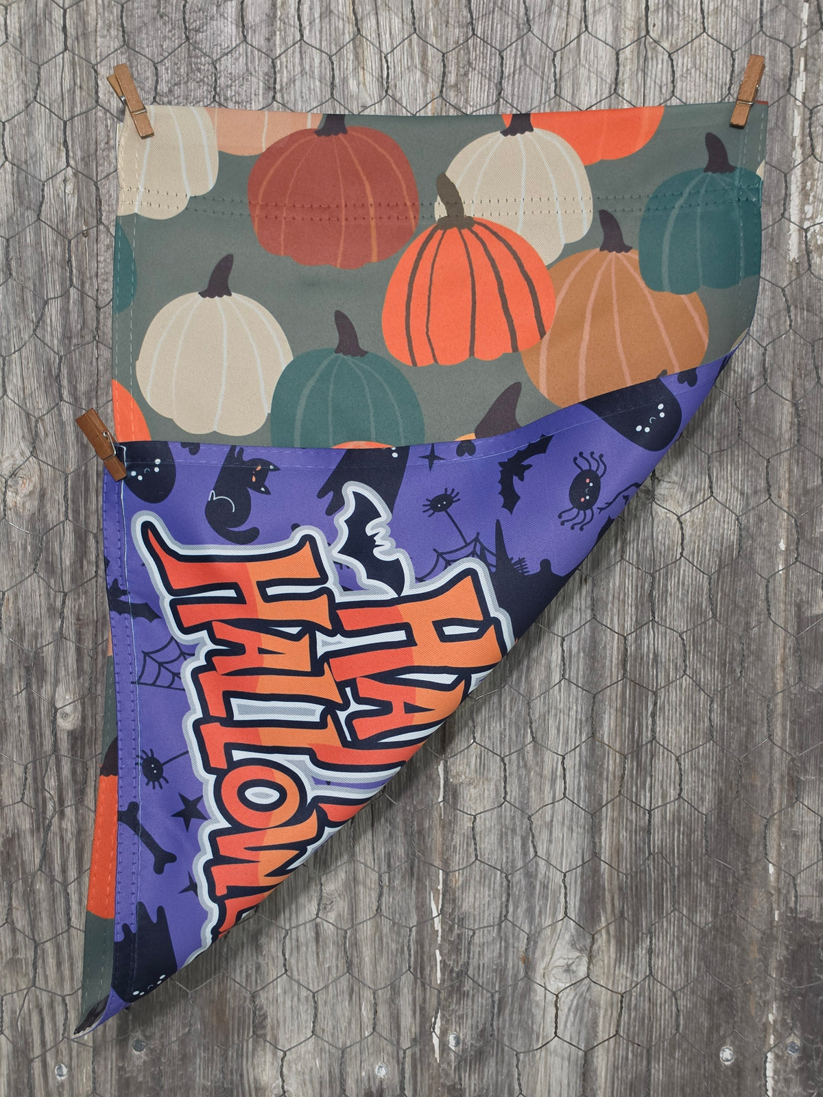 Flag - Hello Autumn *double sided* Happy Halloween
