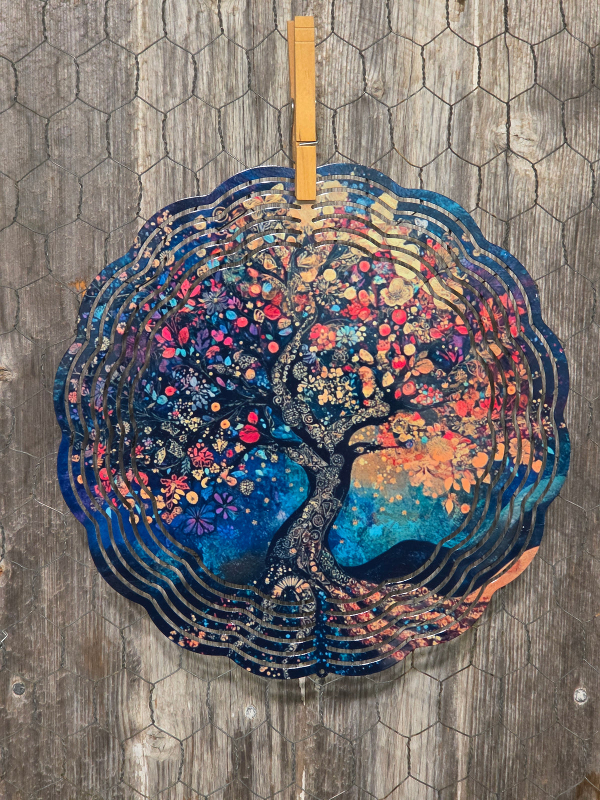 Wind Spinner - Floral Abstract Tree