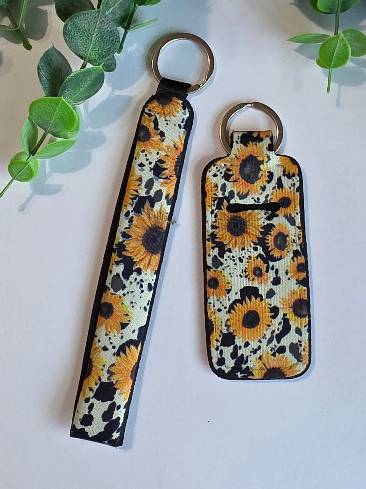Wristlet & Lip Balm Holder - Sunflowers