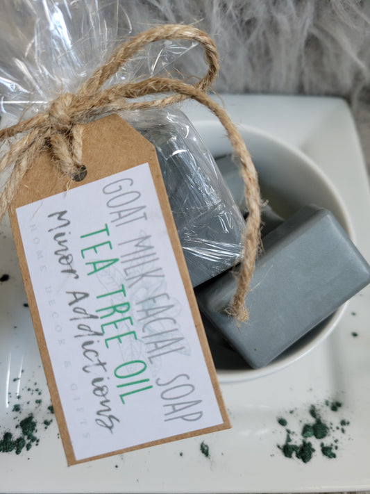 Goat Milk Facial Soap - Tea Tree Oil - 2pc.