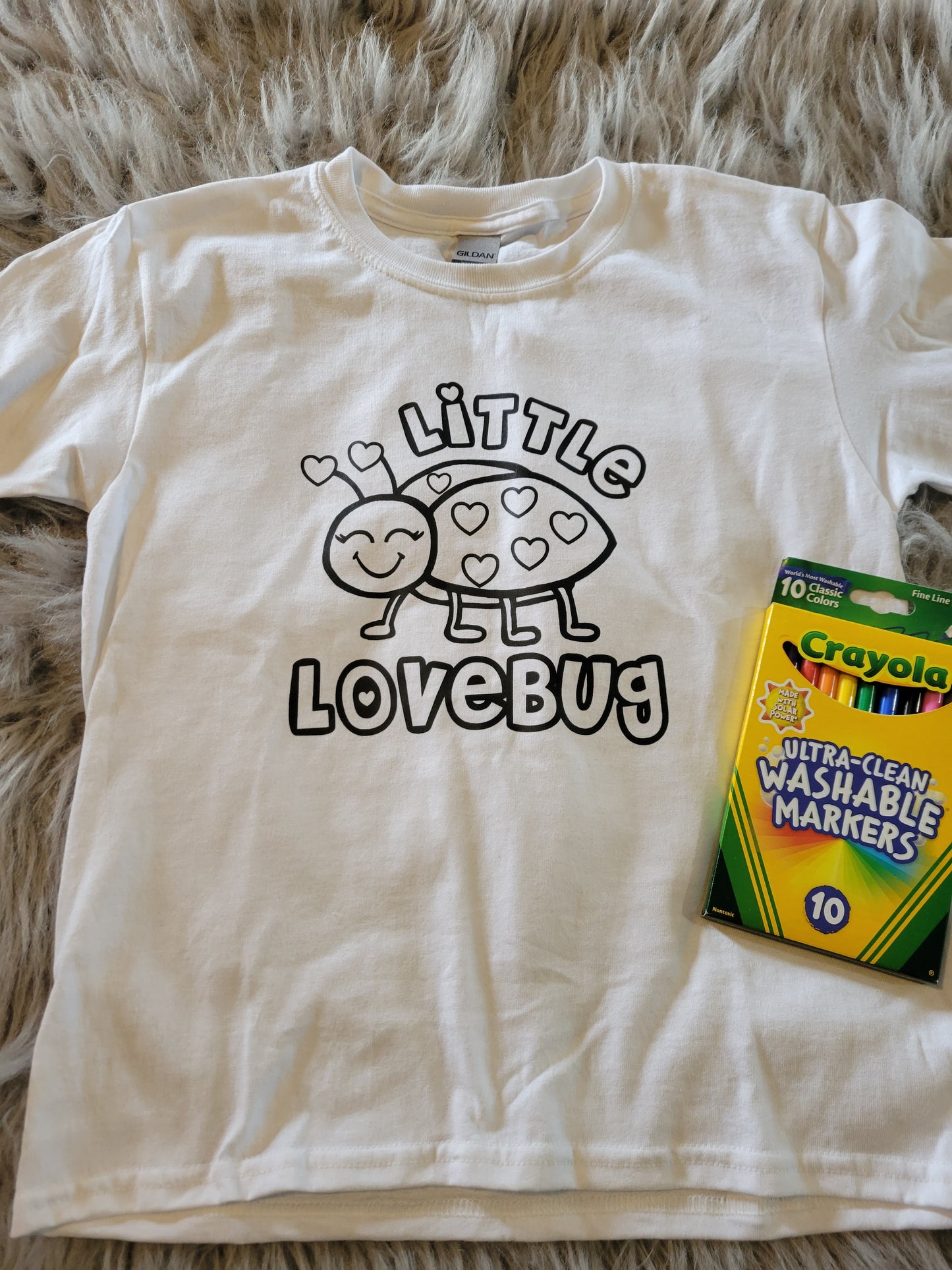 Love Bug - Coloring Tee - YOUTH Med