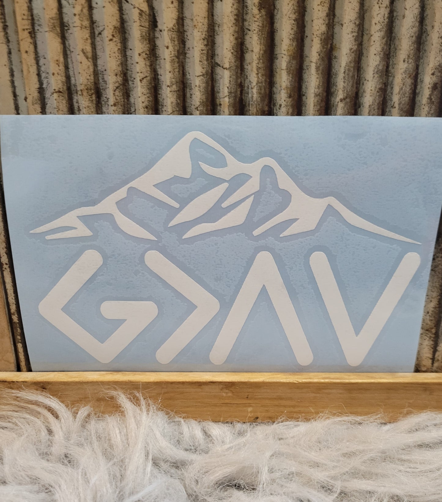 God is Greater than the Highs and Lows - Mountains - 4x6