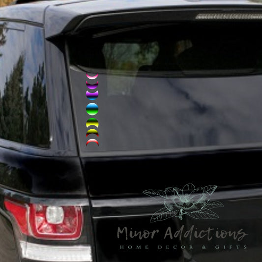 Moon Phases - COLOR CHANGING METALLIC - 6x1.25